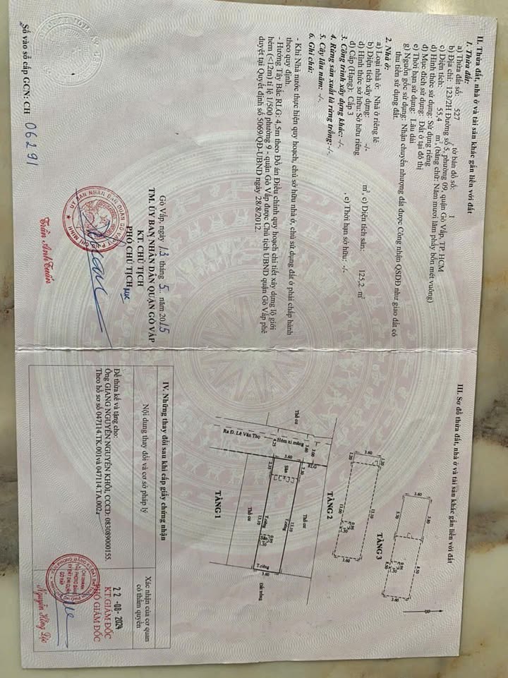 Nhà hẻm 2 Lê Văn Thọ, Gò Vấp 55m² giá nhỉnh 6 tỷ - Chính chủ, thương lượng