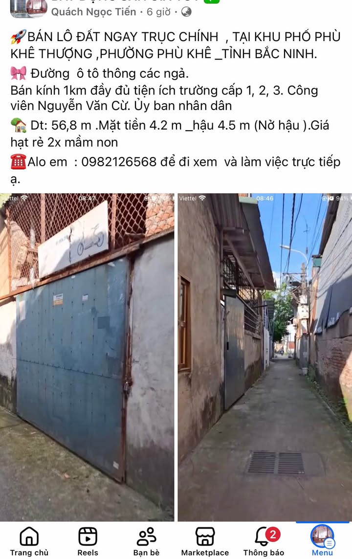 Đất thổ cư góc Phù Khê Đông - Từ Sơn 55m² giá thỏa thuận - Đầu tư sinh lời ngay!