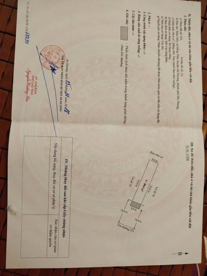 Bán FrontHouse đường 351, An Dương, Hải Phòng 100m² - Kinh doanh sầm uất ngay chân cầu Kiến An!