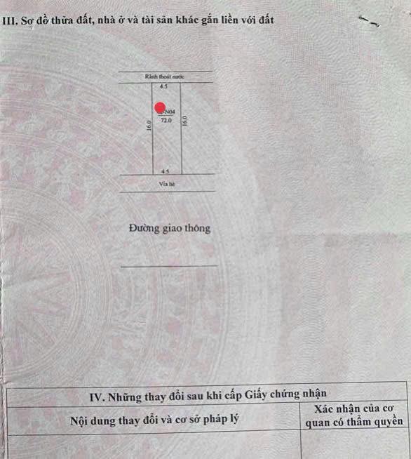 Đất nền N04, N11 khu dịch vụ Nội Hoàng, Bắc Giang 72m² giá 2 tỷ - Sổ đỏ chính chủ!