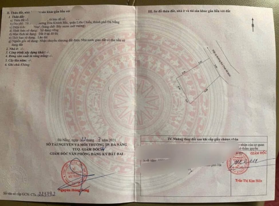 Đất kiệt ô tô Bùi Chát, Liên Chiểu 70m² giá 2 tỷ - Đầu tư sinh lời ngay!