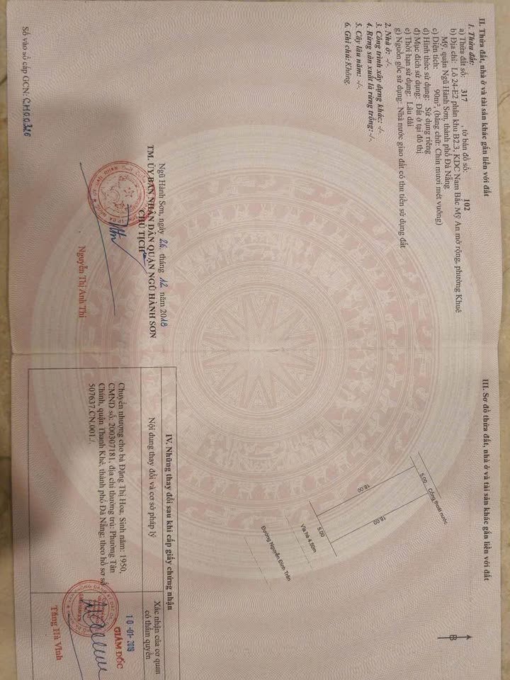 Đất nền Khuê Mỹ Ngũ Hành Sơn 180m² giá 16.5 tỷ - Đầu tư sinh lời ngay!