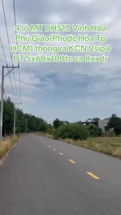 Đất nền Vĩnh Hòa, Phú Giáo 300m² giá 800 triệu - Đầu tư sinh lời ngay!