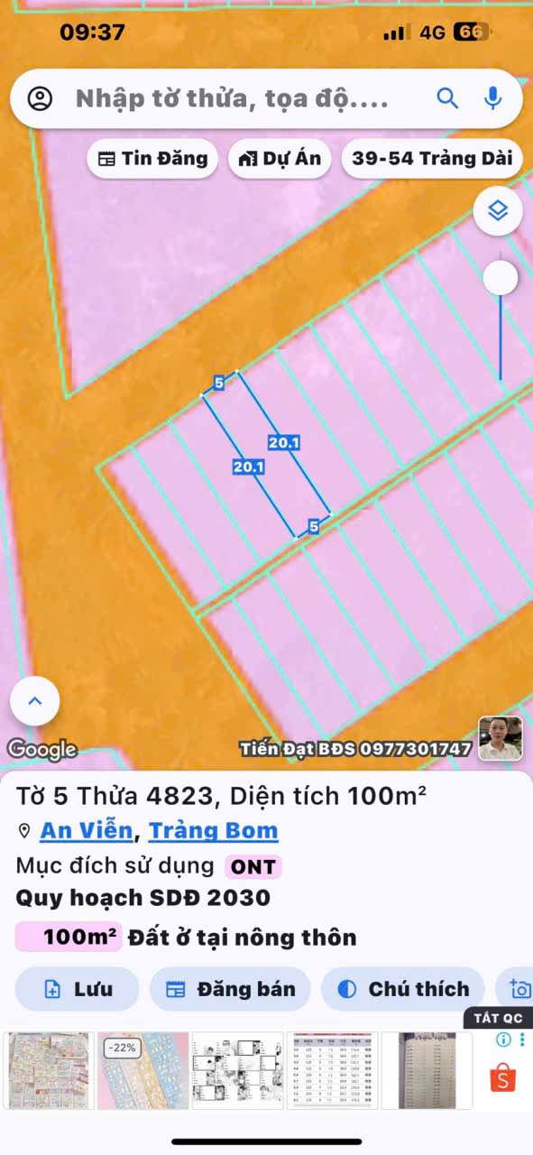 Đất thổ cư An Viễn, Trảng Bom, 100m² chỉ 950 triệu - Cơ hội đầu tư hấp dẫn!