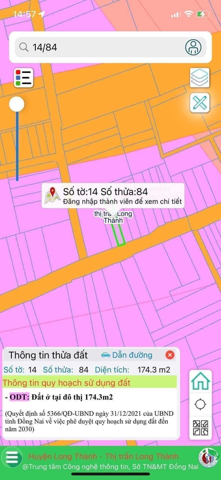 Đất mặt tiền Hà Huy Giáp, xã Long Thành 175m² giá 6 tỷ - Đầu tư sinh lời ngay!