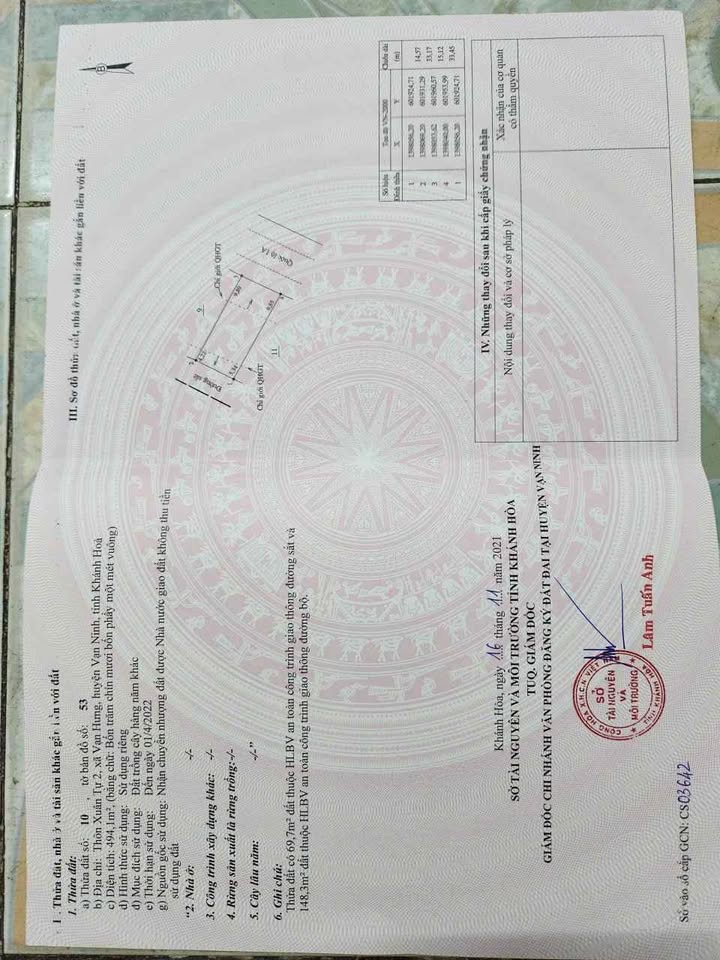 Đất mặt tiền QL1A, xã Vạn Hưng, 494m² giá 2.2 tỷ - Cơ hội đầu tư tuyệt vời!