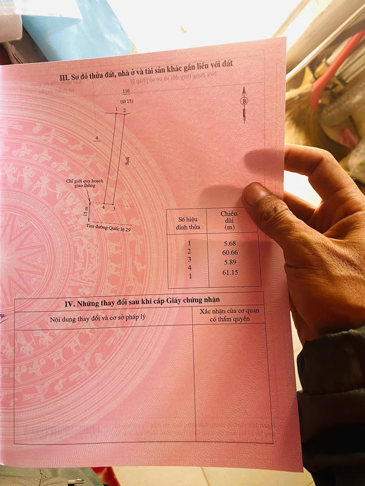 Đất thổ cư 352m² Quốc lộ 29, Sông Hinh - Sổ hồng chính chủ, giá thỏa thuận!