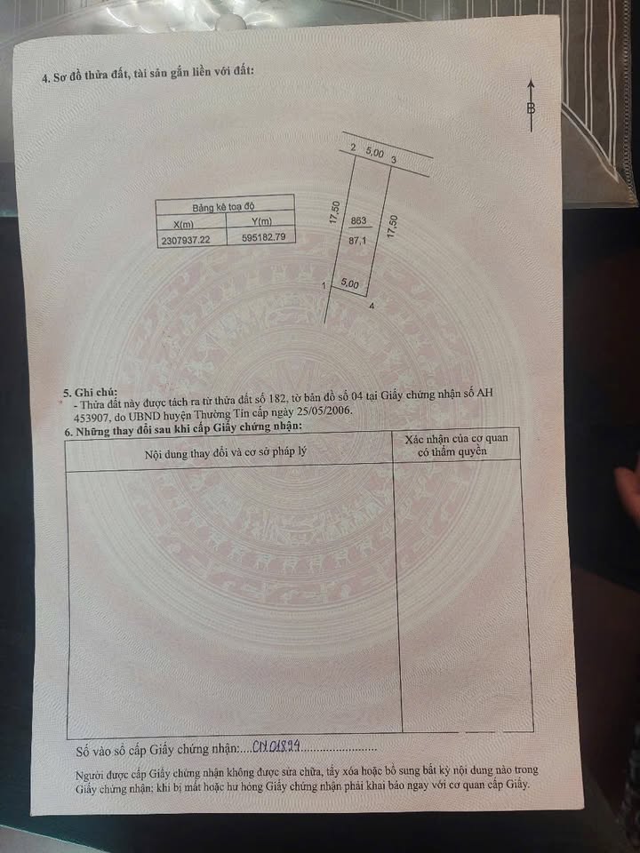 Đất nền Tự Nhiên, Thường Tín 87m² giá 3.1 tỷ - Khu dân cư văn minh, tiện ích đầy đủ!