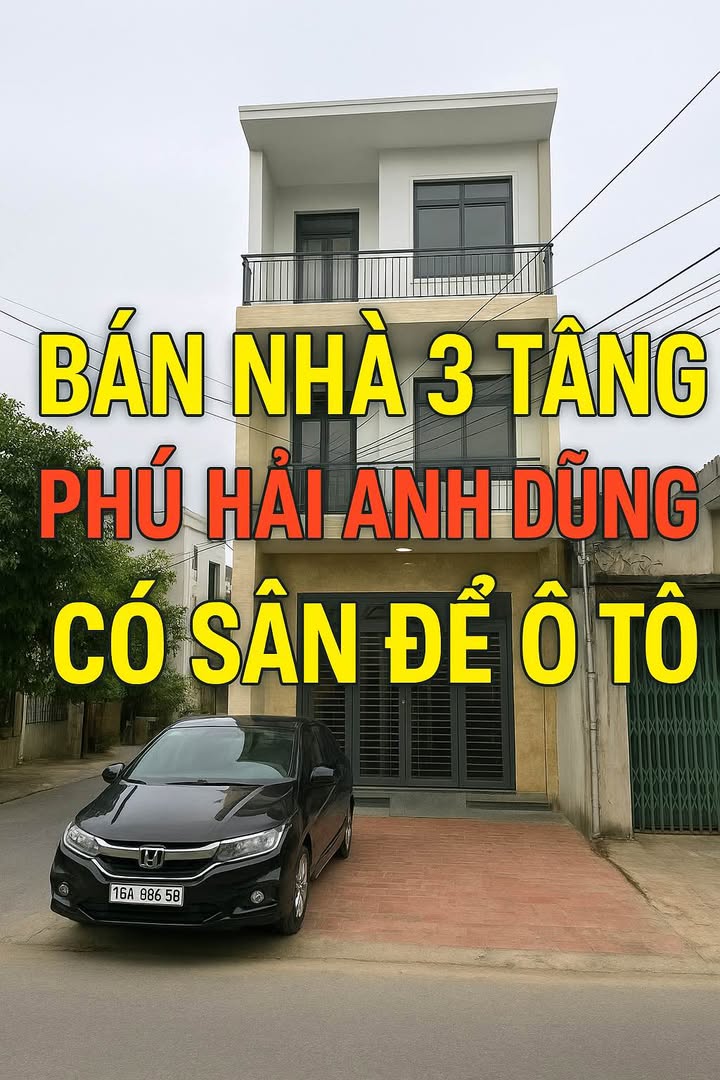 Nhà 3 tầng góc Phú Hải Anh Dũng 118m² giá tốt - Thiết kế hiện đại, sẵn sàng ở ngay!
