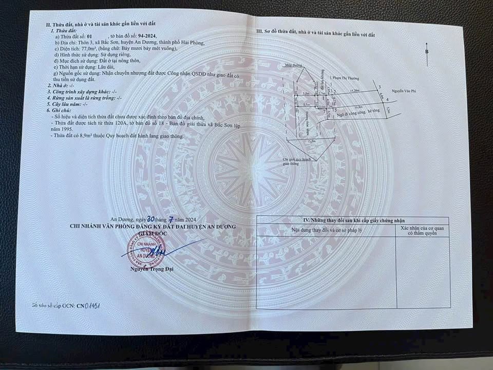 Đất nền góc mặt trục Bắc Sơn 77m² giá 2.4 tỷ - Đầu tư sinh lời ngay!