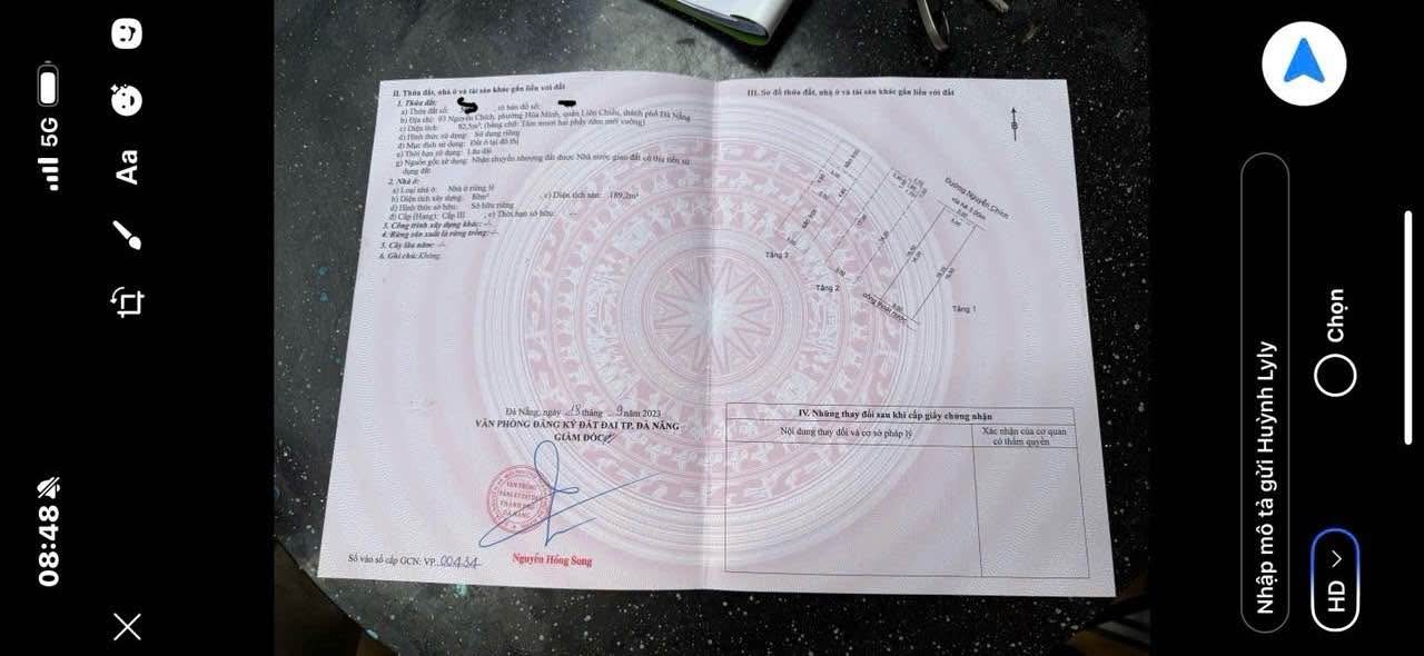 Nhà mặt tiền Nguyễn Chích, Liên Chiểu, Đà Nẵng 82m² - Sổ hồng chính chủ, giá tốt!