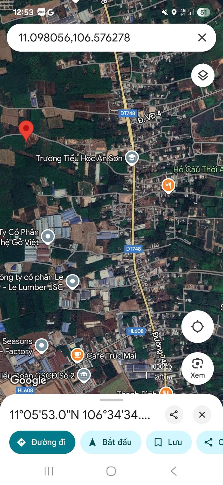 Đất An Điền Bến Cát 919m² giá 1.65 tỷ - Đầu tư sinh lời lý tưởng!