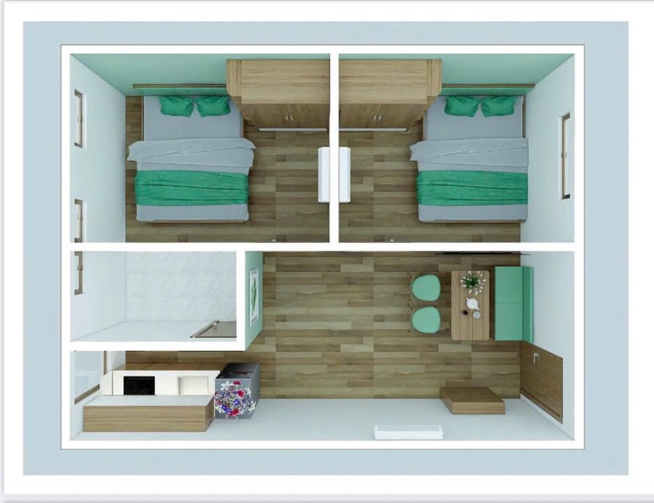 Cho thuê căn hộ cao cấp tại 279/35A Đội Cấn, Ba Đình - Giá chỉ từ 5.3 triệu/tháng!