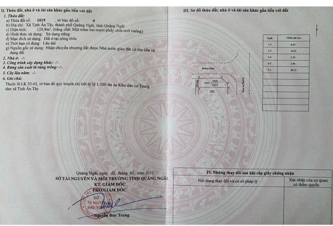 Đất nền Tịnh Ấn Tây 130m² giá 1.5 tỷ - Lô góc mặt tiền cực đẹp!