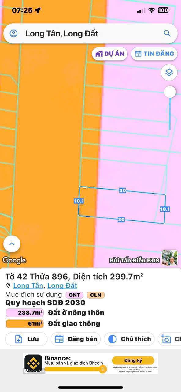 Đất nền mặt tiền Tỉnh Lộ 52, Đất Đỏ, 300m² giá 3.3 tỷ - Đầu tư sinh lời ngay!