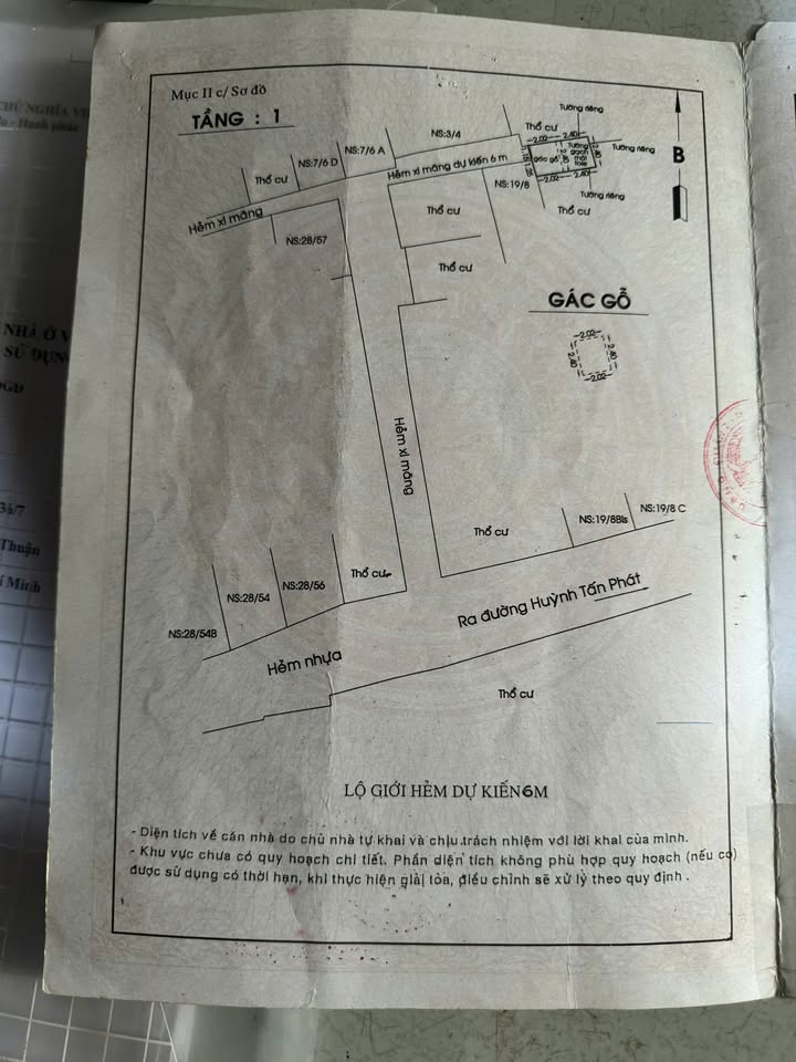 Nhà 3 tầng ngay chợ Lý Phục, phường Bình Thuận, quận 7 - Giá chỉ 1.48 tỷ!