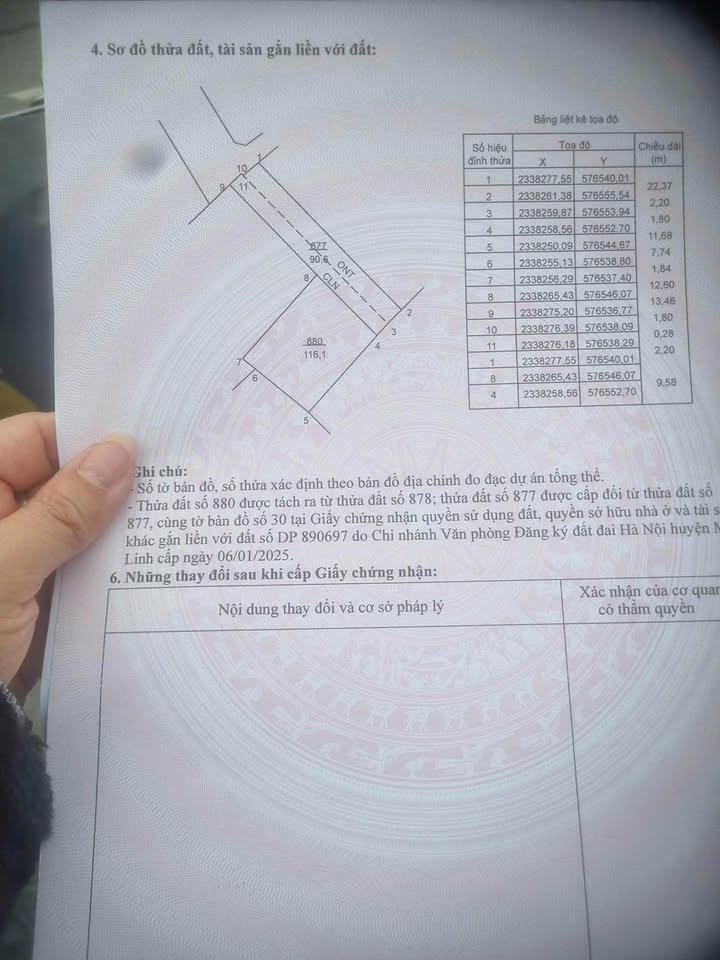 Đất nền Mê Linh 116m² giá 4.6 tỷ - Tiềm năng đầu tư hấp dẫn!