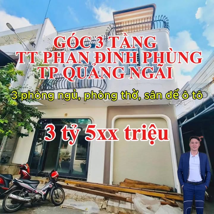 Nhà góc 3 tầng Phan Đình Phùng 92m² giá 3,5 tỷ - Cơ hội vàng tại trung tâm!