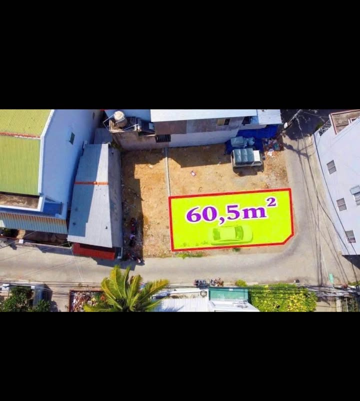 Bán lô đất góc 2 mặt tiền đường Lương Định Của, Ngọc Hiệp 60.5m² - Vị trí đắc địa, giá chỉ 1.94 tỷ!