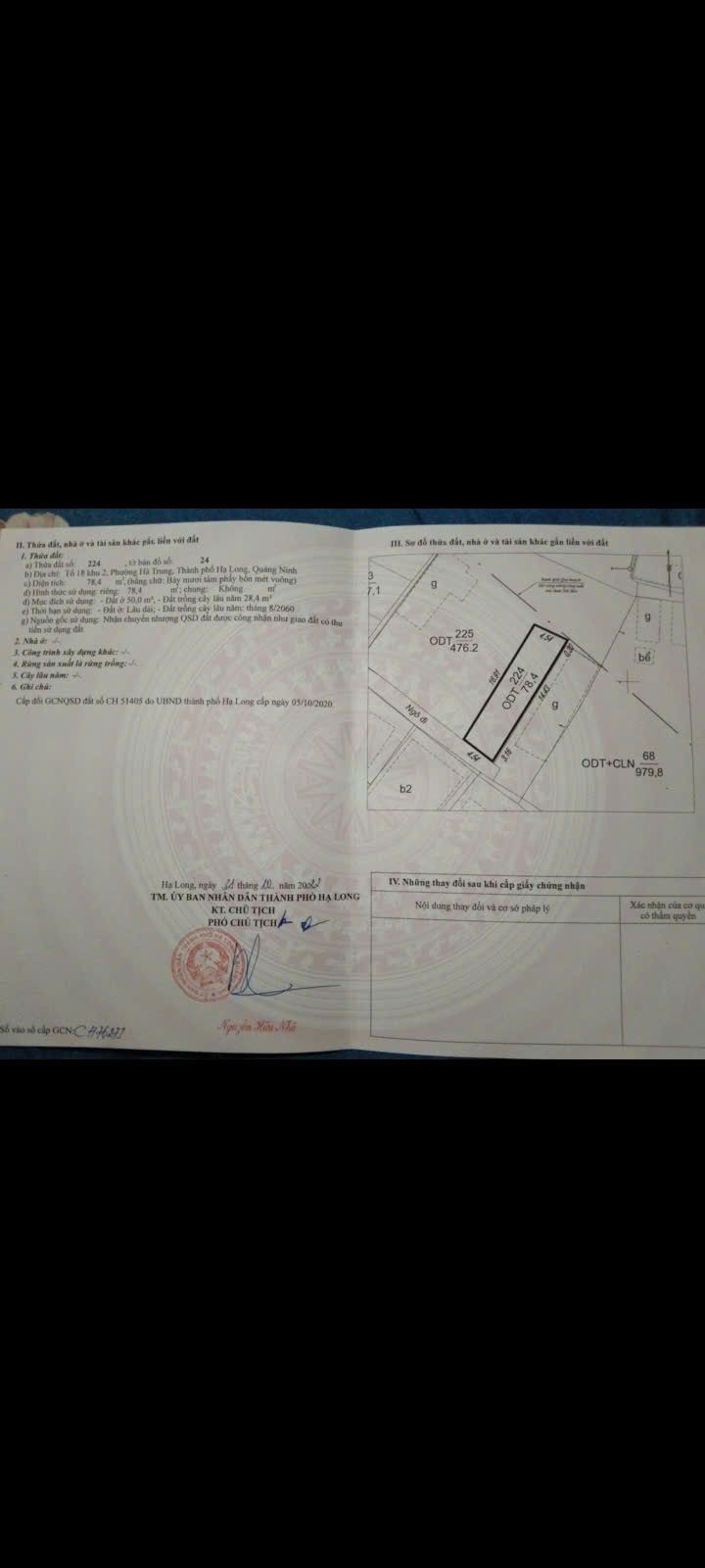 Đất nền Hà Lầm Hạ Long 80m² giá chỉ 990 triệu - Cơ hội đầu tư tốt!