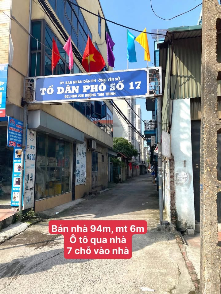 Nhà mặt tiền Tam Trinh, Hoàng Mai 94m² giá 16.5 tỷ - Không quy hoạch, sổ đỏ chính chủ!