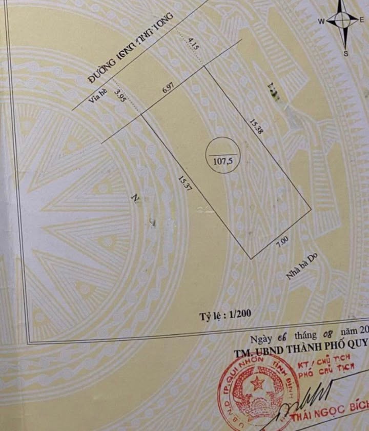 Nhà 3 tầng mặt tiền đường Trần Anh Tông, Quy Nhơn 107m² giá 13.5 tỷ - Đầu tư sinh lời lý tưởng!