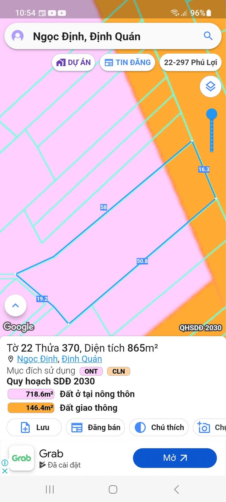 Đất mặt tiền Cầu Trắng, Ngọc Định 800m² - Sẵn sàng kinh doanh!