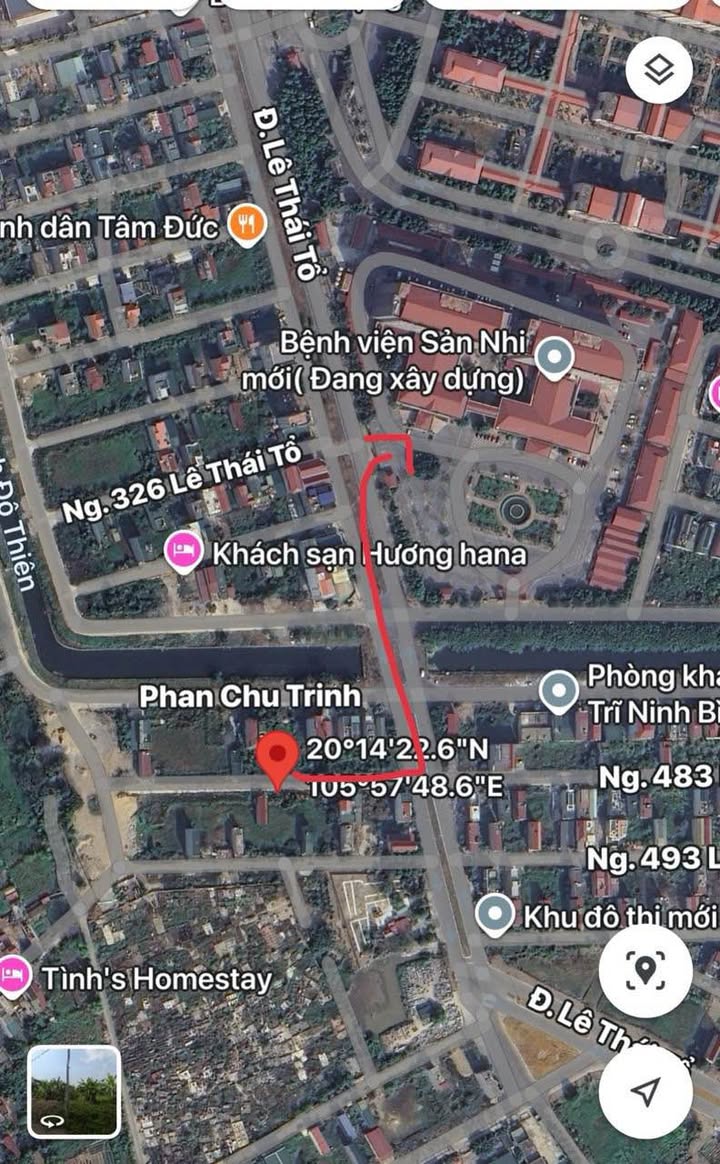 Lô đất 90m² tại phố Phúc Trì, TP Hoa Lư giá 4 tỷ - Vị trí đắc địa, tiềm năng tăng giá cao!