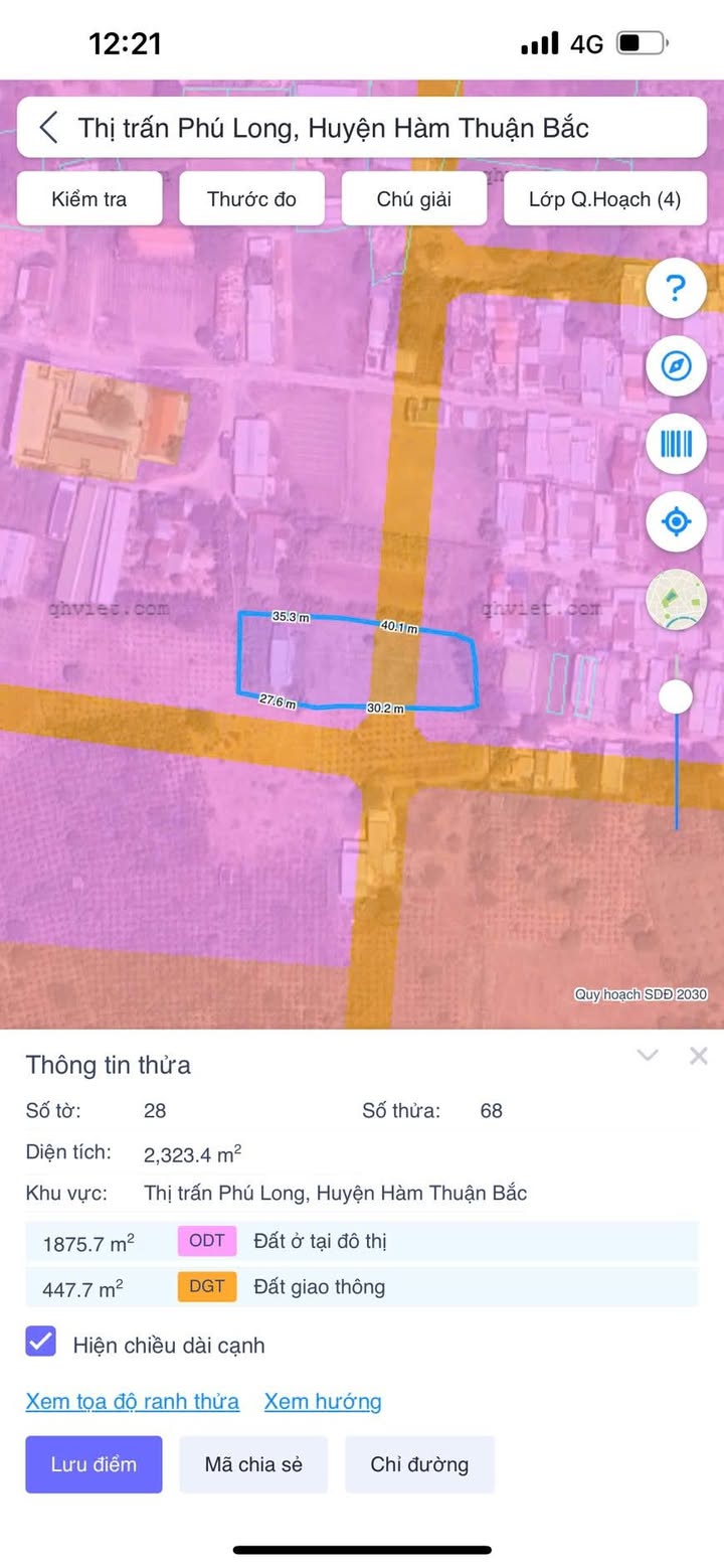 Đất thổ cư KDC Phú An, Phú Long 1800m² giá 1.5 tỷ - Sổ hồng chính chủ!