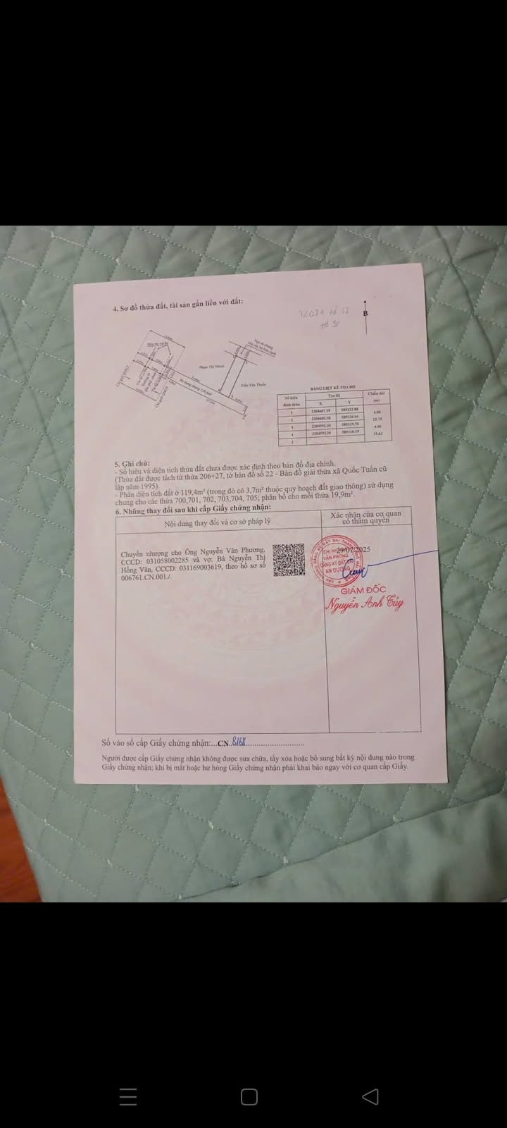 Đất nền 60m² tại thôn Kiêu Hạ 2, xã Quốc Tuấn - Vị trí đẹp, giá tốt chỉ 1 tỷ!