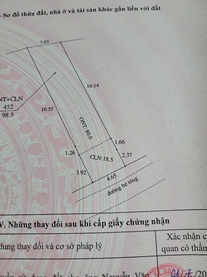 Đất ở thôn Gẵn, xã Đông Phú, Lục Nam - Diện tích 98,5m², giá thỏa thuận hấp dẫn!