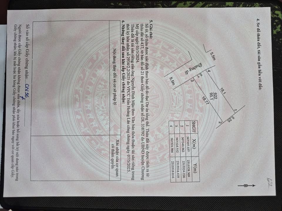 Đất nền 95m² tại xã Phú Nghĩa, Chương Mỹ - Giá đầu tư hấp dẫn 3 tỷ!