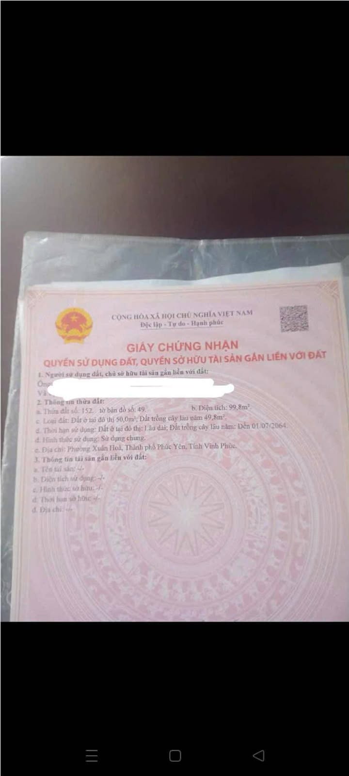 Đất nền Xuân Hoà Phúc Yên 100m² giá 2 tỷ - Cơ hội đầu tư tuyệt vời!