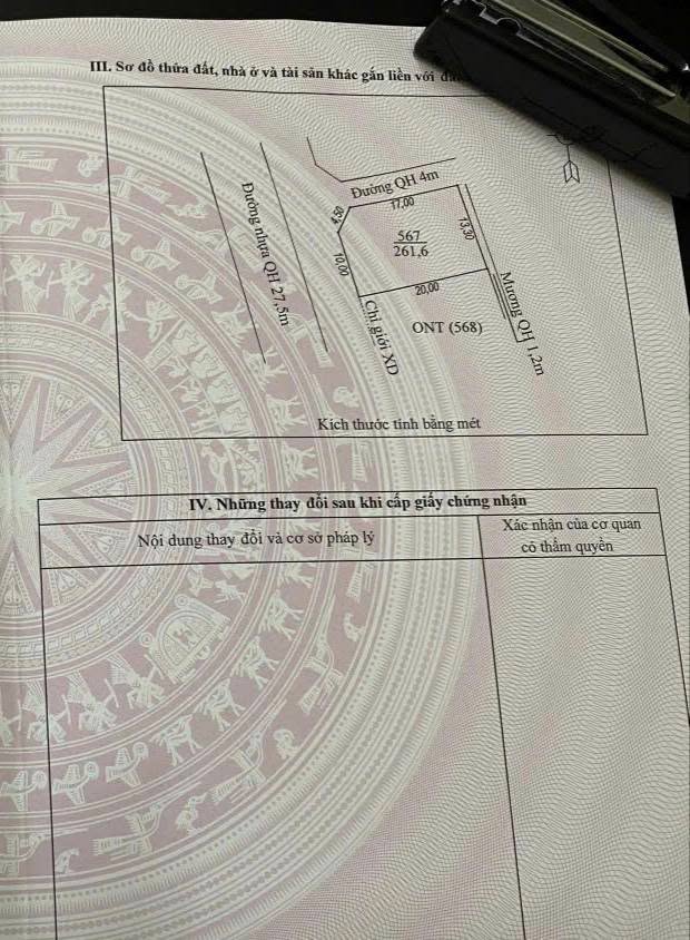 Đất nền 2 mặt tiền xã Tân Châu, Diễn Châu 261,6m² giá 5 tỷ - Kinh doanh sinh lời!