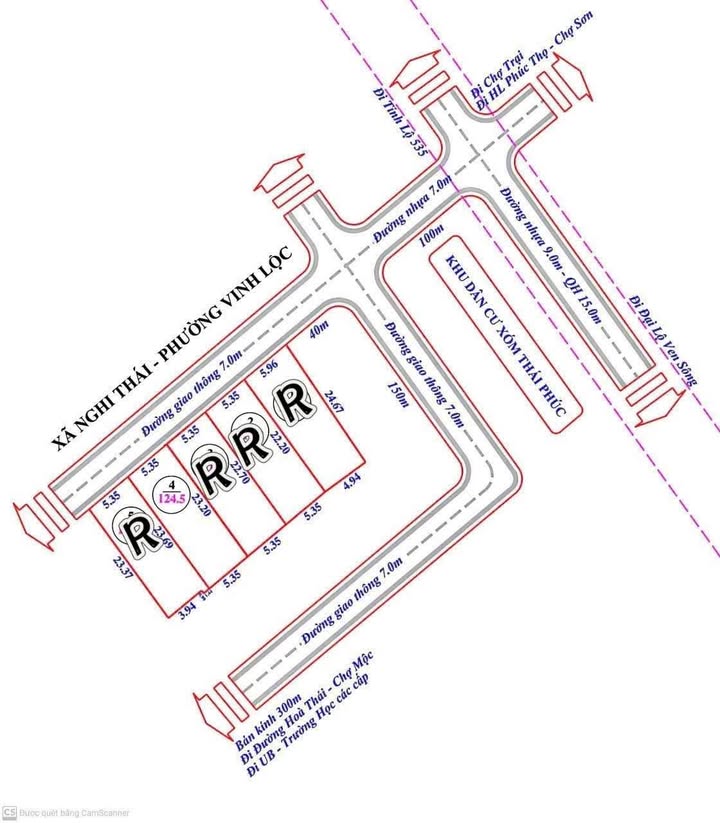 Đất nền xóm Thái Phúc, Nghi Thái, 124.5m² giá 1.68 tỷ - Đường rộng, vị trí thuận lợi!
