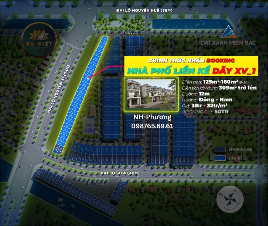 Đất nền Xô Viết Green City 180m² giá 3 tỷ - Cơ hội đầu tư hiếm có!