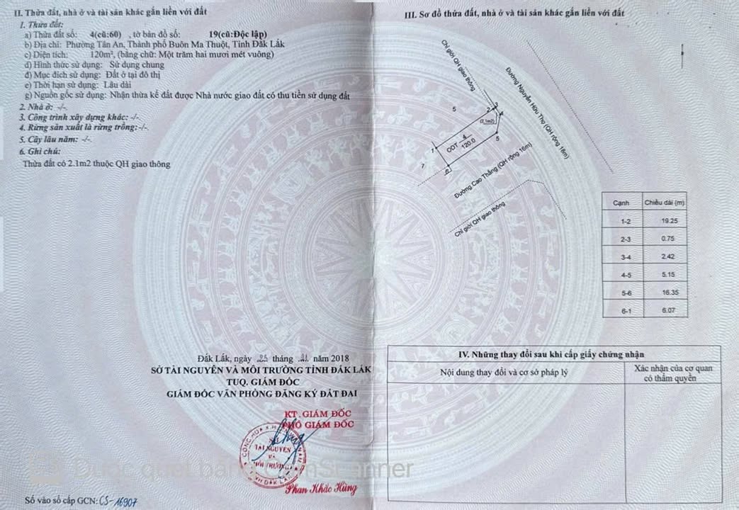 Nhà góc 2 mặt tiền Nguyễn Hữu Thọ, Buôn Ma Thuột 120m² giá 15.5 tỷ - Cơ hội đầu tư lý tưởng!