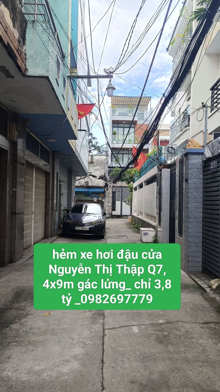 Nhà riêng quận 7, Nguyễn Thị Thập 40m² giá thỏa thuận - Hẻm xe hơi đậu cửa!
