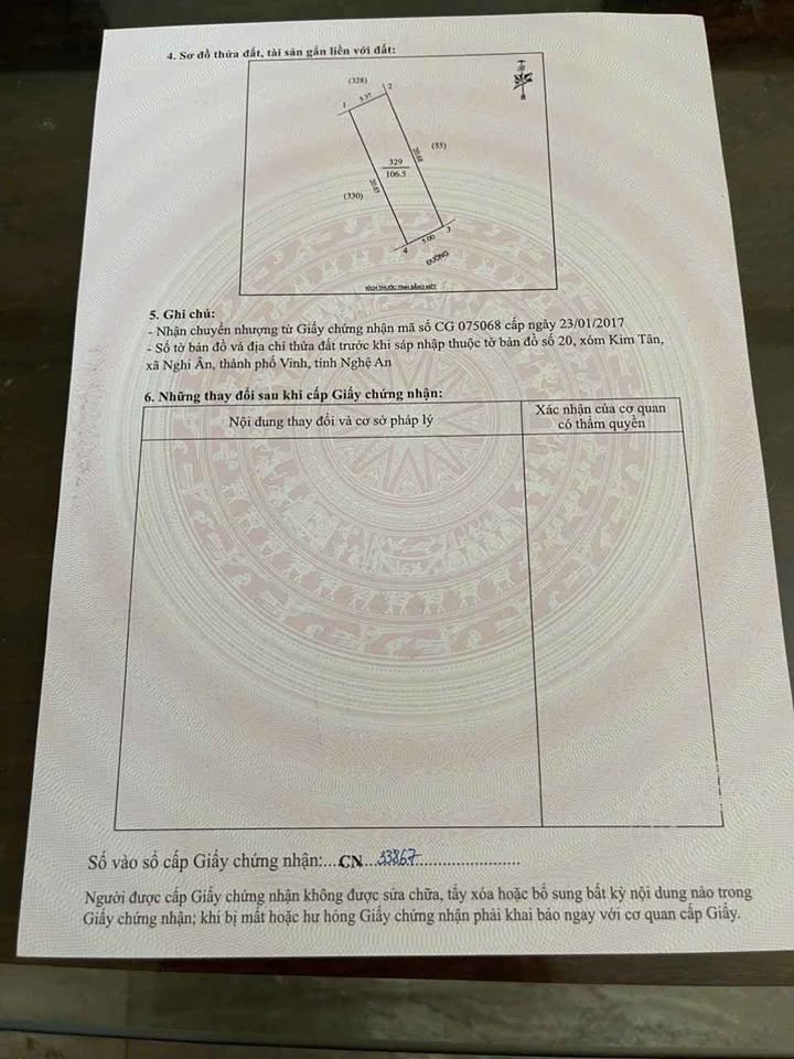 Đất nền Nghi Ân Vinh 106.5m² giá 1.4 tỷ - Vị trí đẹp, giao thông thuận lợi!