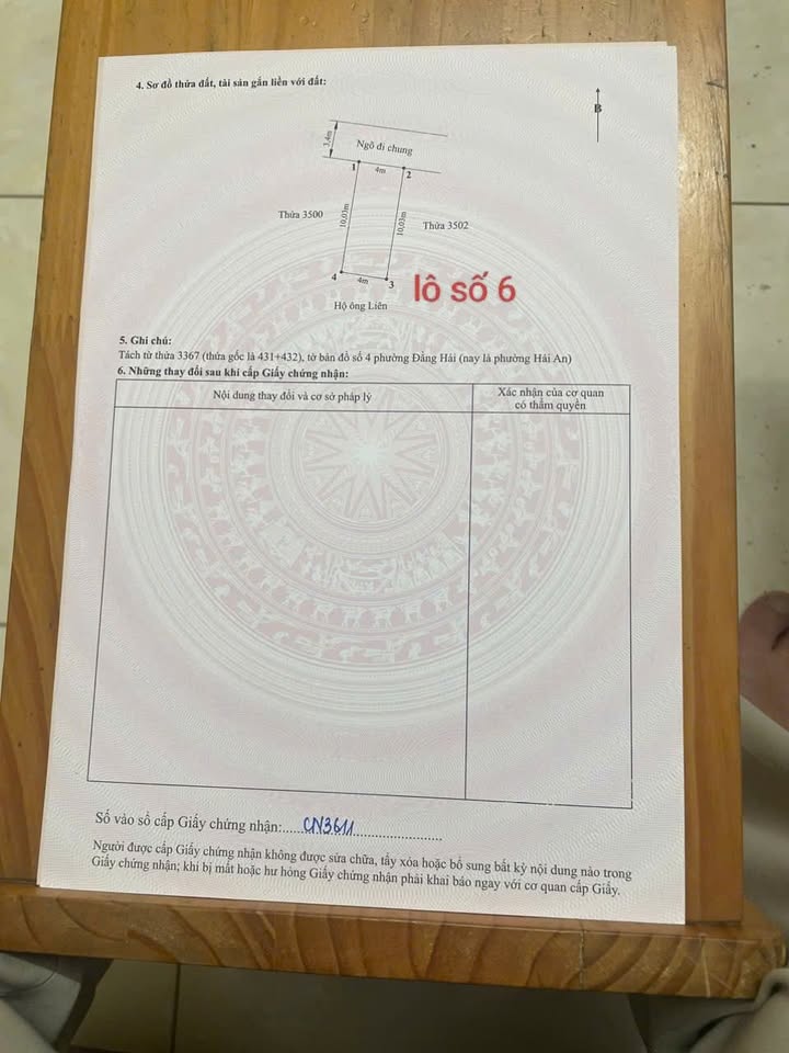 Đất Đằng Hải 40m² giá 1.7 tỷ - Đường ô tô vào tận nơi!