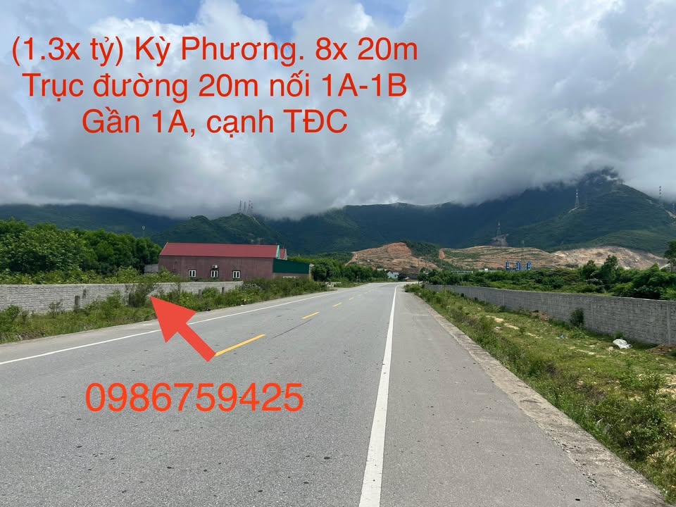 Đất nền Kỳ Phương Kỳ Anh 160m² giá 1.3 tỷ - Đầu tư sinh lời ngay!