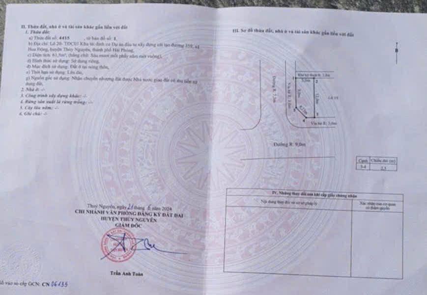 Lô đất góc TDC Hoa Động 61m² giá 4 tỷ - Cơ hội đầu tư vàng!