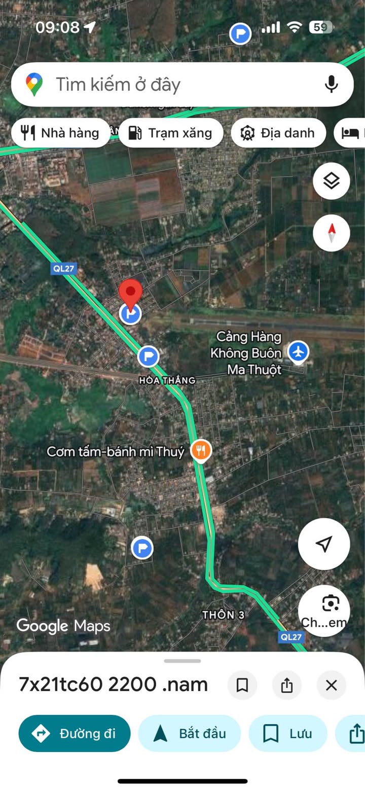 Đất nền Hòa Thắng, Buôn Ma Thuột 228m² giá 3.2 tỷ - Đầu tư sinh lời ngay!