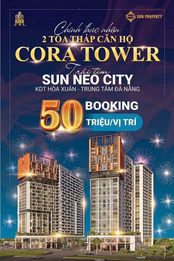 Căn hộ Cora Tower Cẩm Lệ Đà Nẵng 32m² giá 1.9 tỷ - Sống giữa thiên nhiên và tiện nghi!