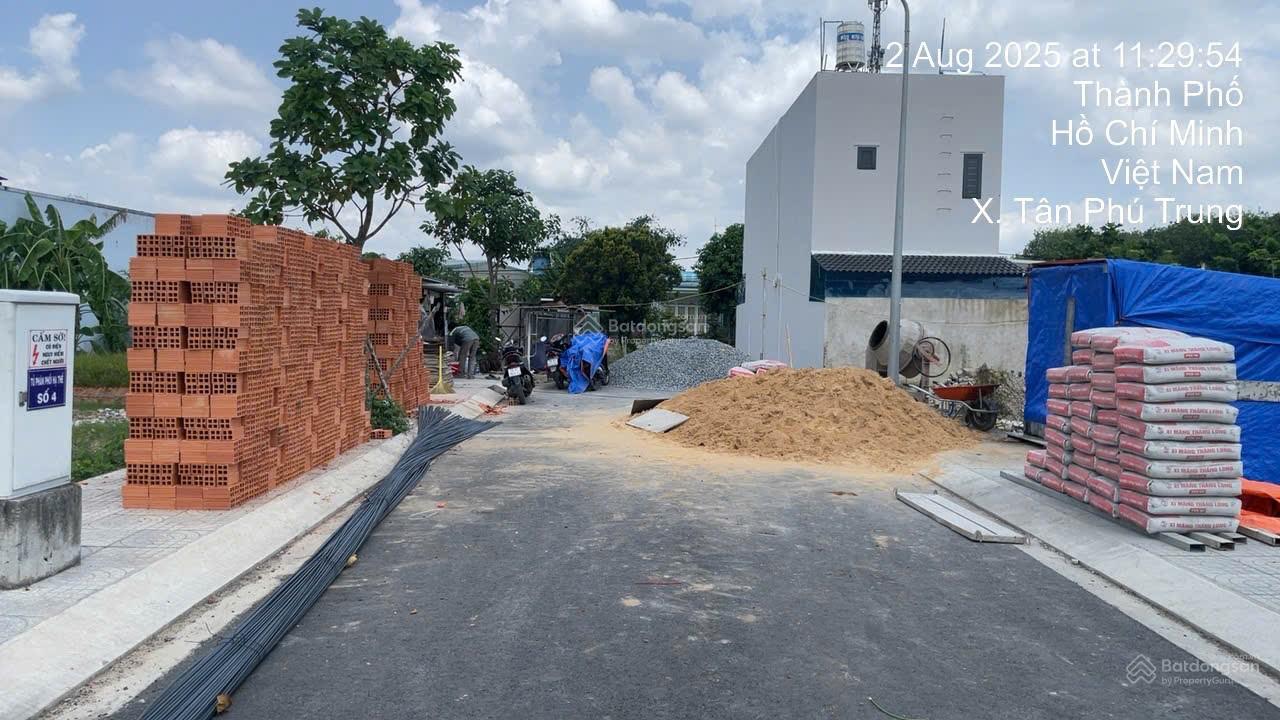 Đất thổ cư Tân Phú Trung 80m² giá 1.9 tỷ - Sổ hồng chính chủ, sang tên ngay!