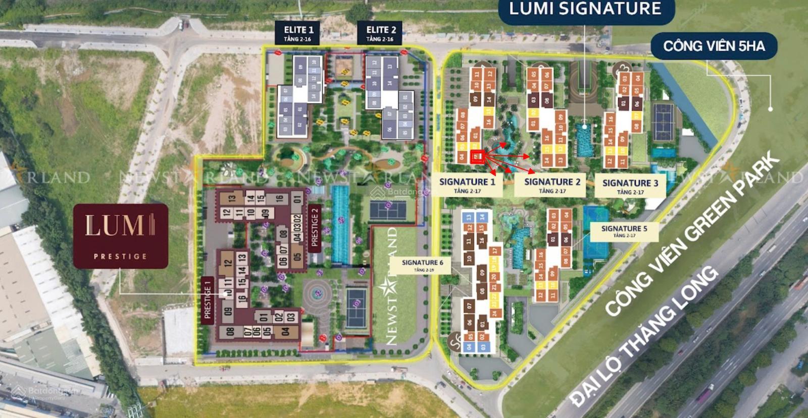 Bán căn hộ Duplex 193,3 m² tại Lumi Hanoi, giá 17,076 tỷ - Thiết kế hiện đại, view bể bơi