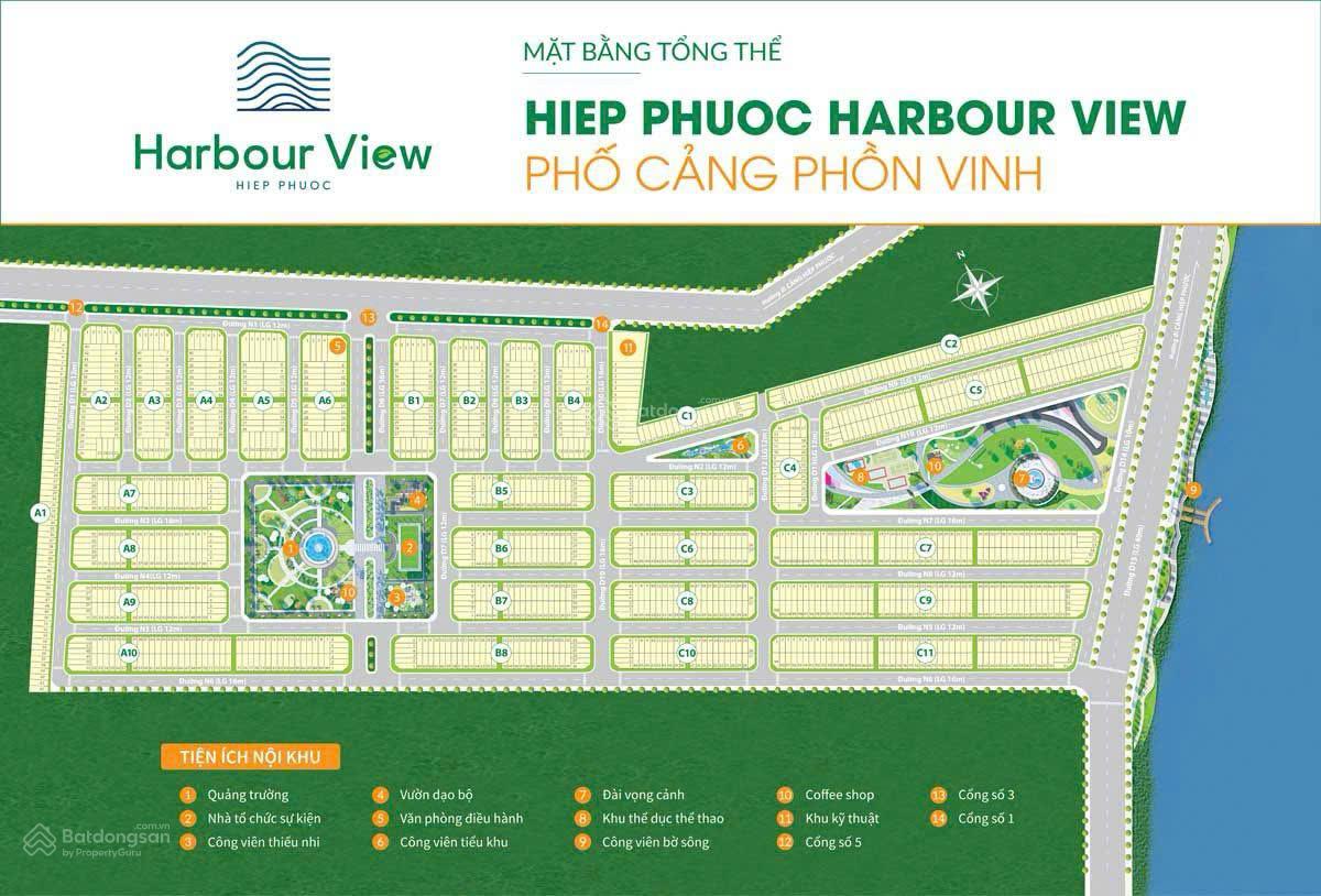 Đất nền Hiệp Phước Harbour View 80m² chỉ 1.35 tỷ - Sổ hồng riêng, hạ tầng hoàn thiện!
