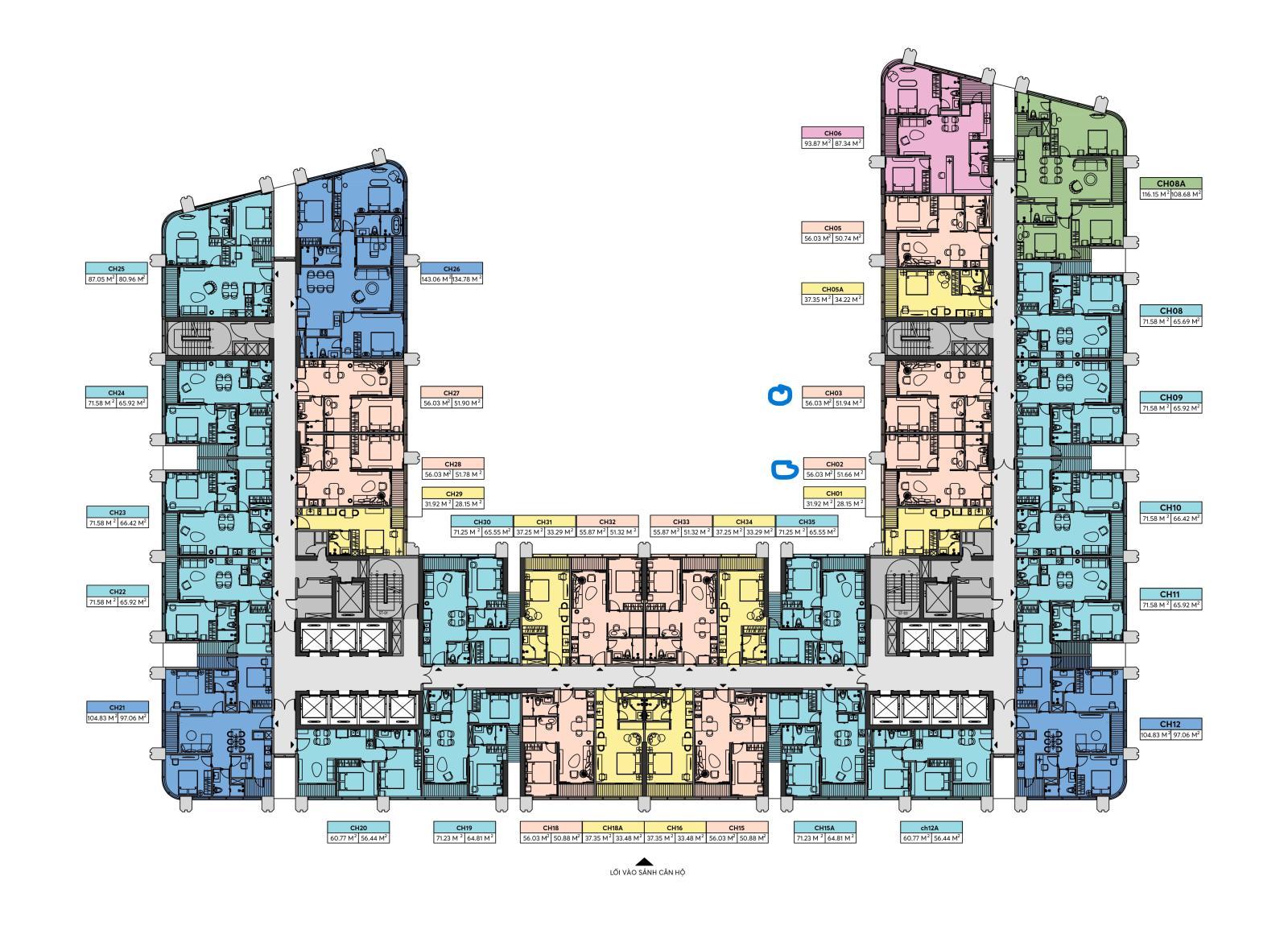 Căn hộ 1,5 PN tại Diamond Crown Hải Phòng 56m² giá 2.6 tỷ - Tiện ích 5 sao sang trọng!