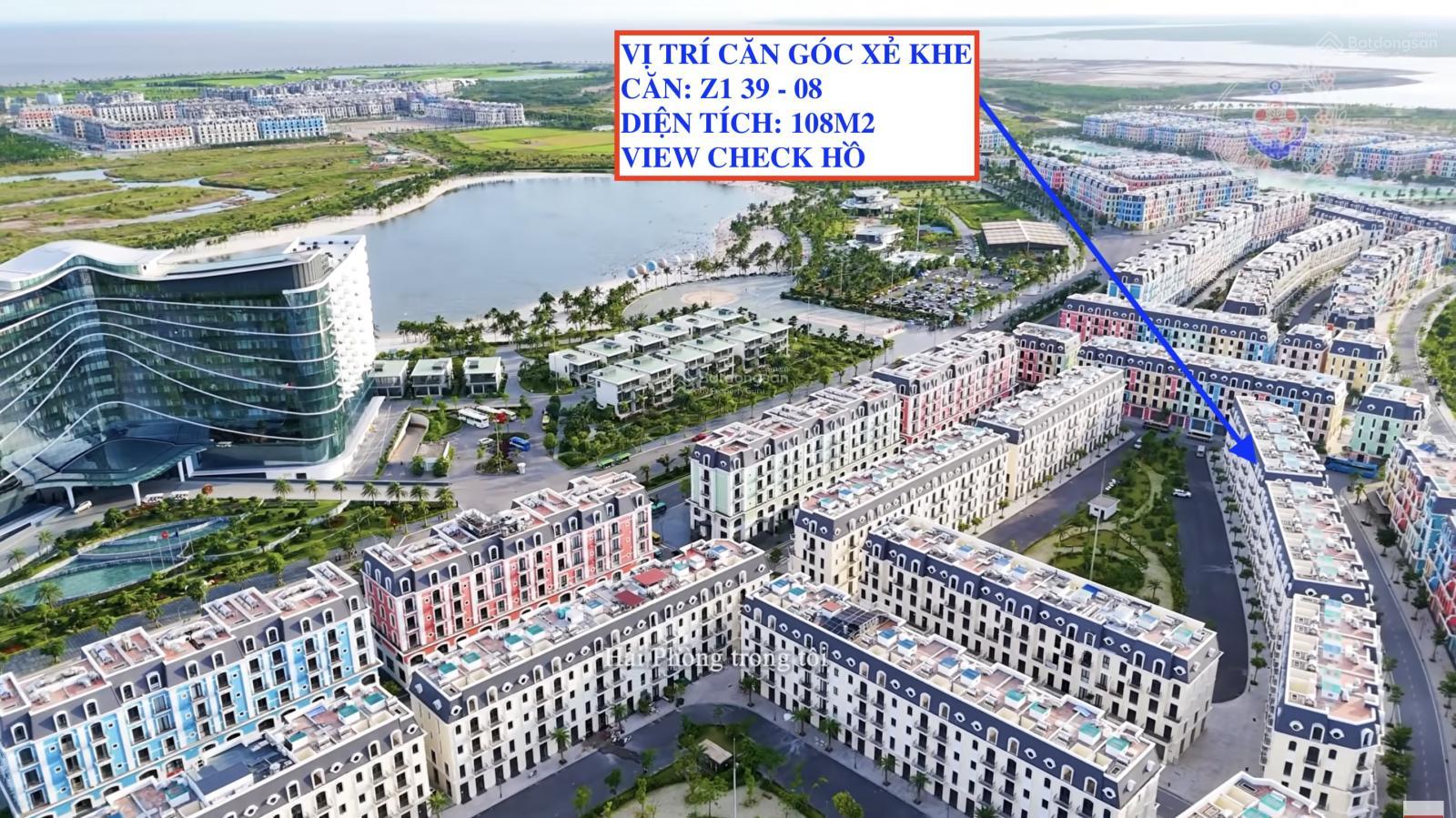 Townhouse Dragon Ocean Đồ Sơn 108m² giá 9.8 tỷ - Chính chủ bán gấp 2 mặt tiền