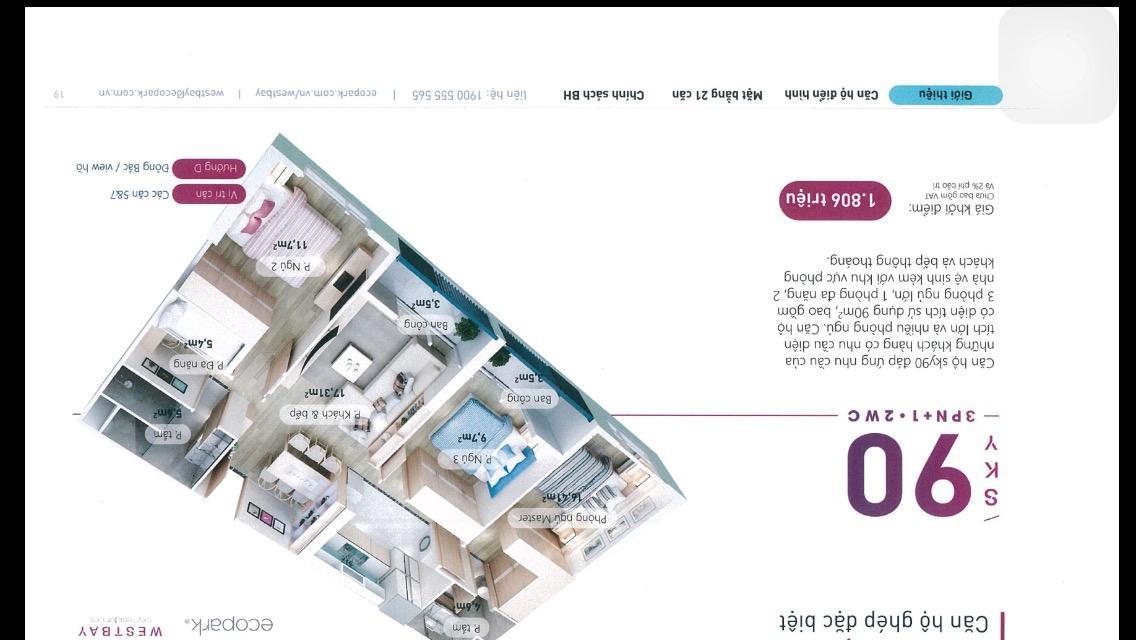 Nhà mặt tiền 90m² tại Westbay Ecopark - Kinh doanh thuận lợi chỉ 5,8 tỷ!